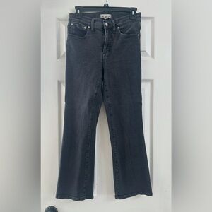 Madewell Cali Demi Bootcut Light Black Jeans size 28